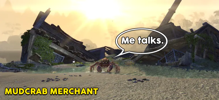 talking mudcrab merchant