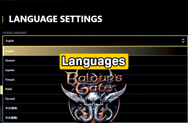 baldur's gate 3 languages