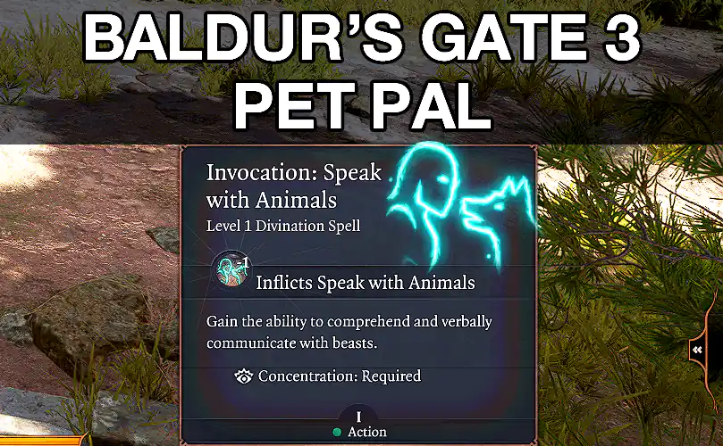 baldur's gate 3 pets pal animal speaking