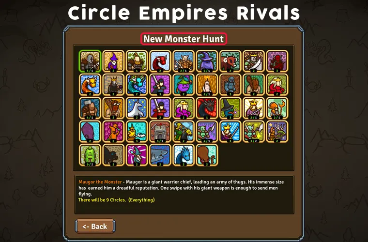 circle empires rivals monsters