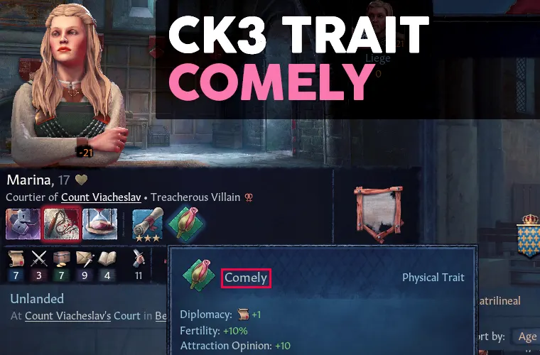 ck3 comely