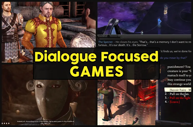dialogue focused games