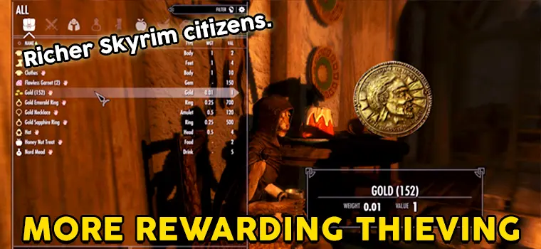 skyrim thieving rewarding