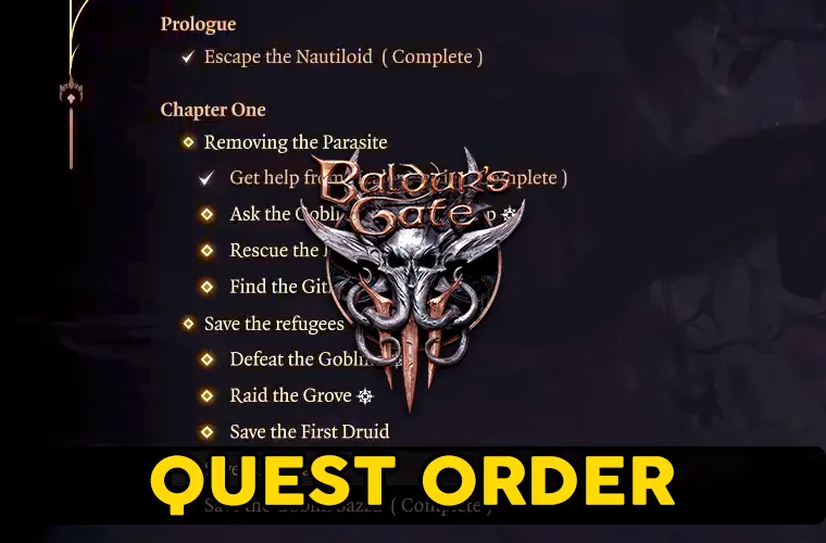 The Truth About Baldur's Gate 3 Quest Order BG3 Main Quest