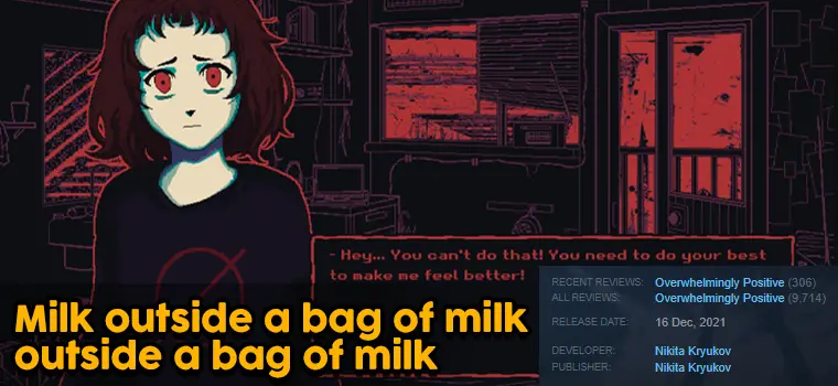 milk outside a bag