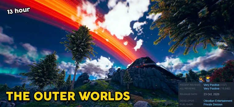 the outer worlds playtime