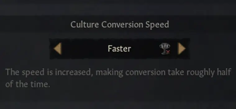 culture conversion speed