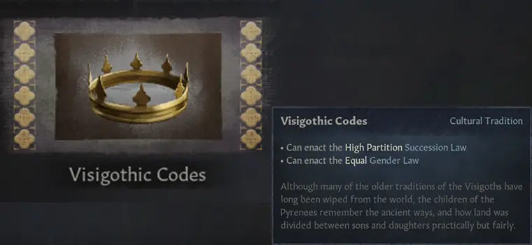 ck3 visigothic codes