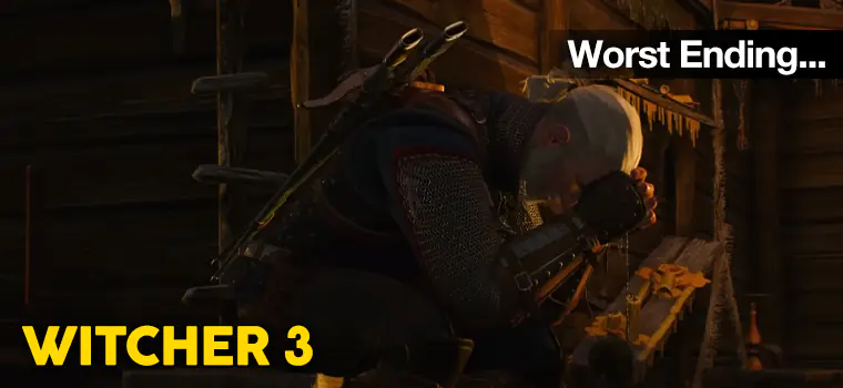 witcher 3 bad ending