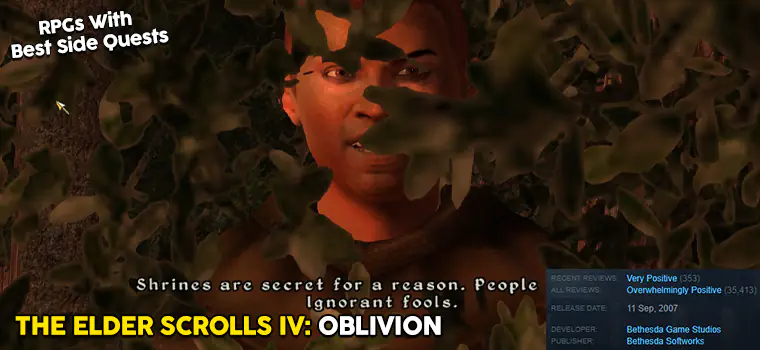 oblivion side quests