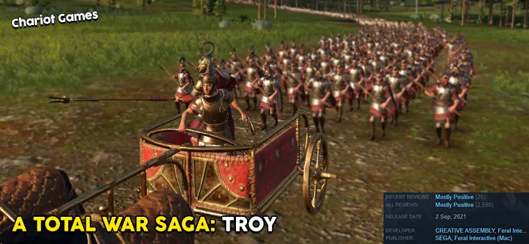 total war troy chariot