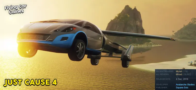 just cause 4 flying car