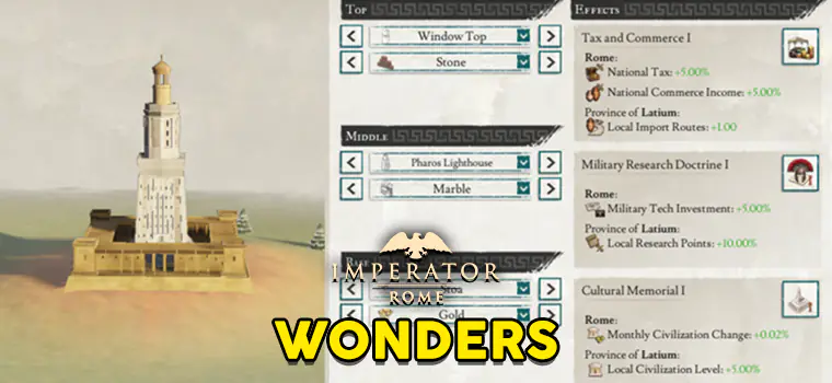 imperator rome wonders